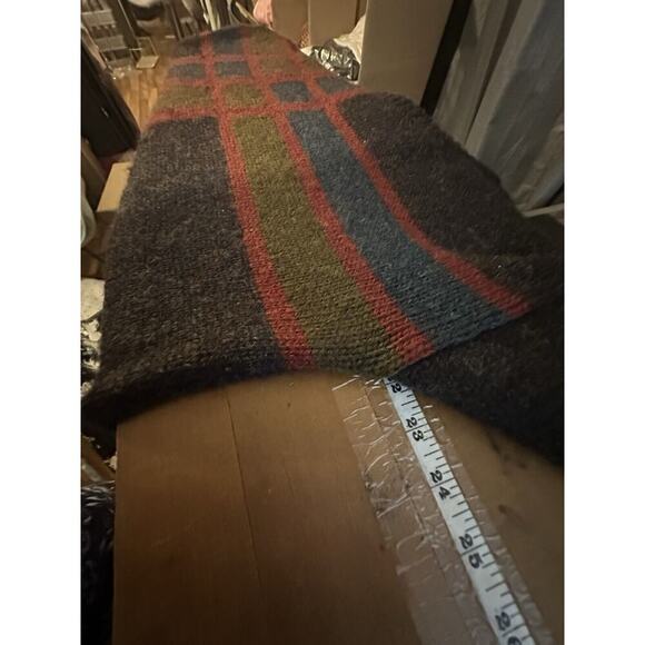 VINTAGE Falcarragh Ireland Wool Sweater Mens Sz M Geometric Abstract Chunky Knit - Picture 6 of 9